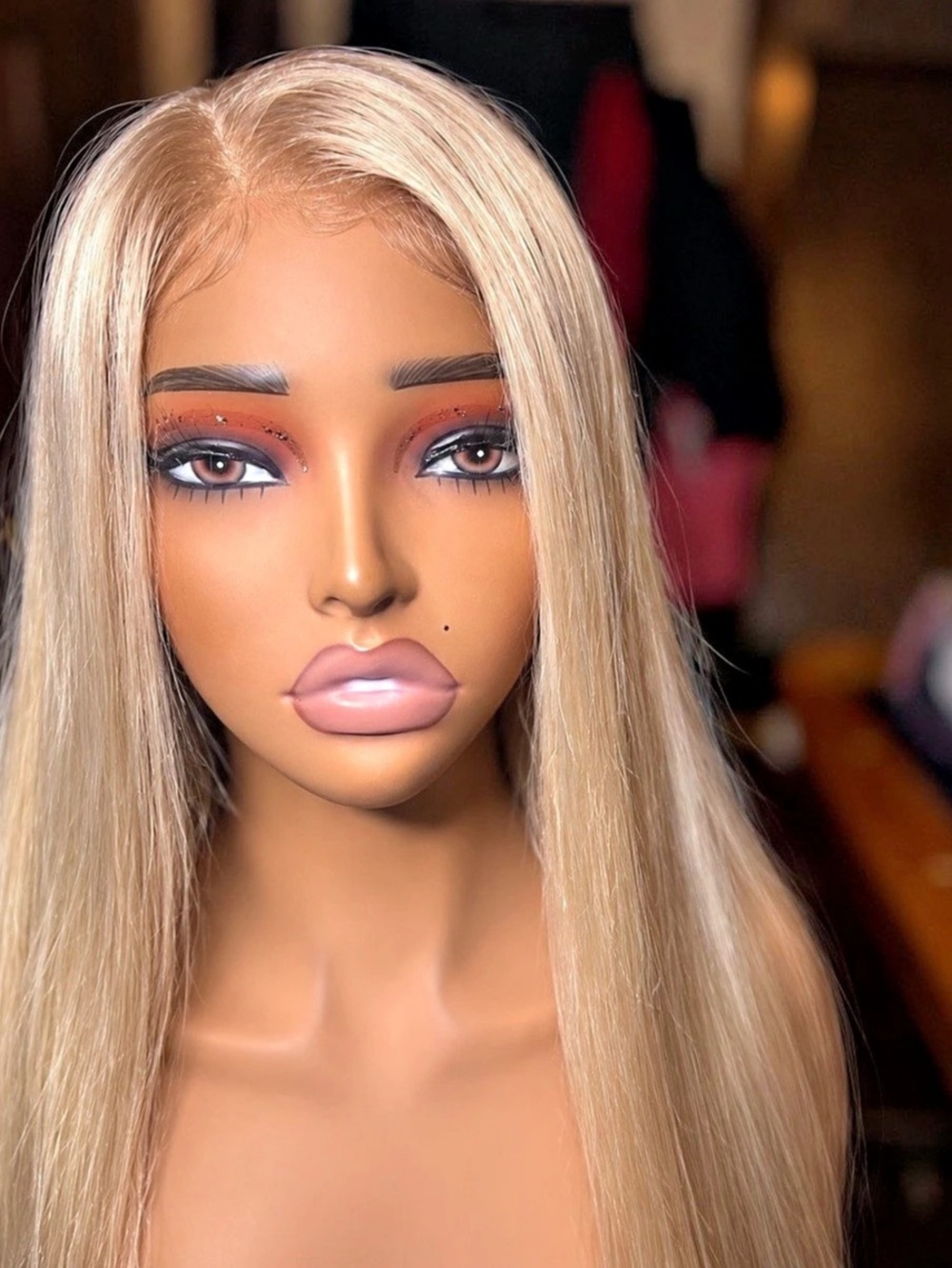 Long Blonde Lace Front Wig Like New